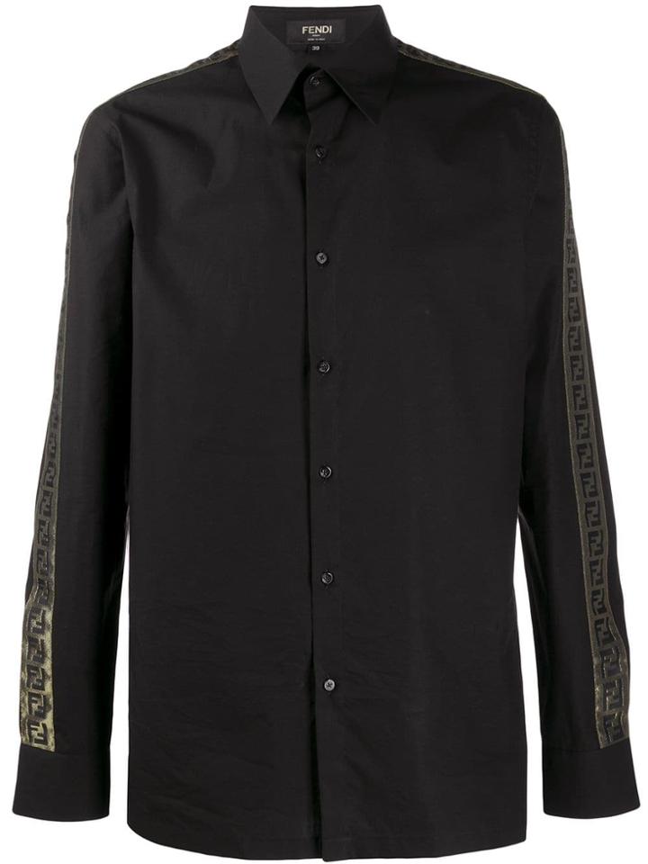 Fendi Monogram Trim Shirt - Black