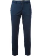 Fay Slim-fit Trousers, Women's, Size: 32, Blue, Cotton/spandex/elastane