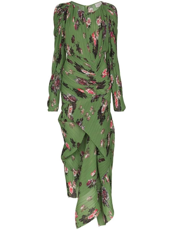 Preen By Thornton Bregazzi Ofira Floral-print Midi Dress - Green