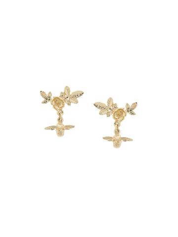 Alex Monroe Floral Cluster Stud Earrings - Gold