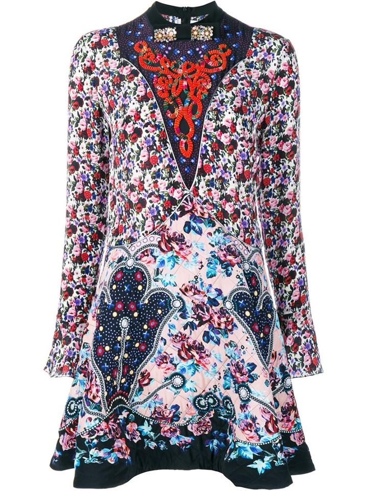 Mary Katrantzou Holbert Printed Silk Dress