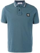 Stone Island - Logo Polo Shirt - Men - Cotton/spandex/elastane - L, Blue, Cotton/spandex/elastane