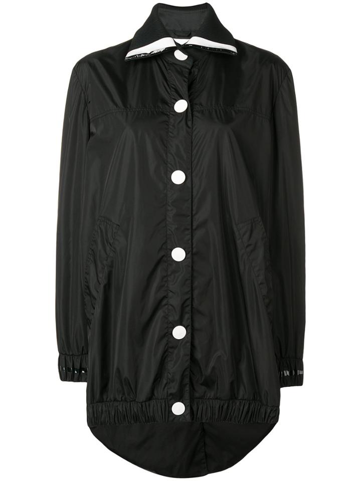 No Ka' Oi Oversized Button Sports Parka - Black