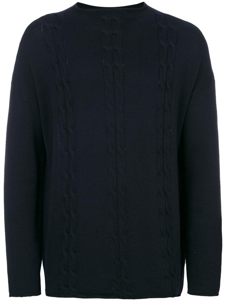 Société Anonyme Cable Detail Big Braides Jumper - Blue