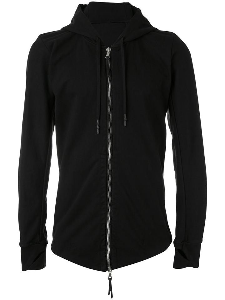 11 By Boris Bidjan Saberi - Zip Front Hoodie - Men - Cotton - M, Black, Cotton