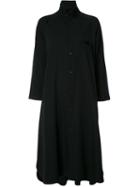 Y's Midi Shirt Dress, Women's, Size: 1, Black, Wool
