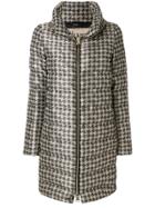 Herno Funnel-neck Quilted Coat - Nude & Neutrals
