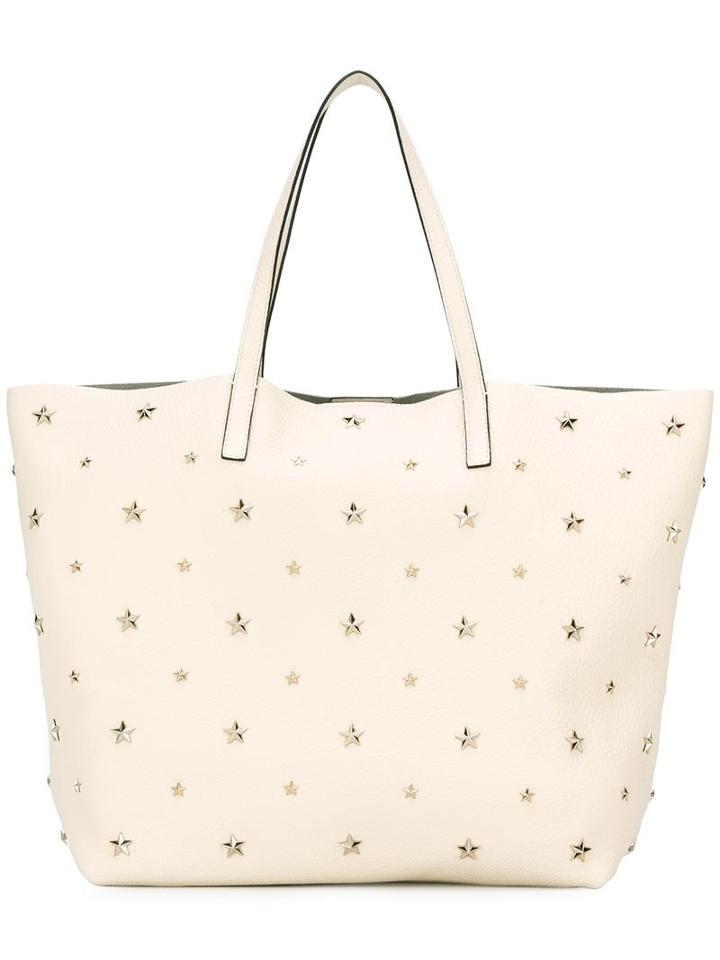 Red Valentino Star Stud Shopper Tote, Women's, White