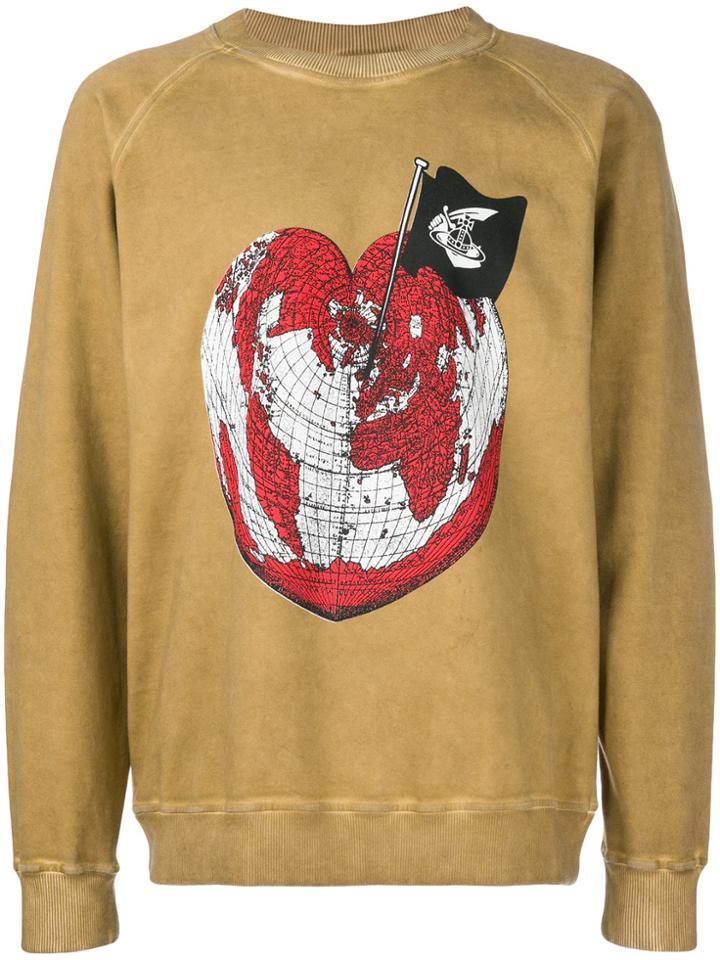 Vivienne Westwood Anglomania Logo Print Sweatshirt - Yellow & Orange