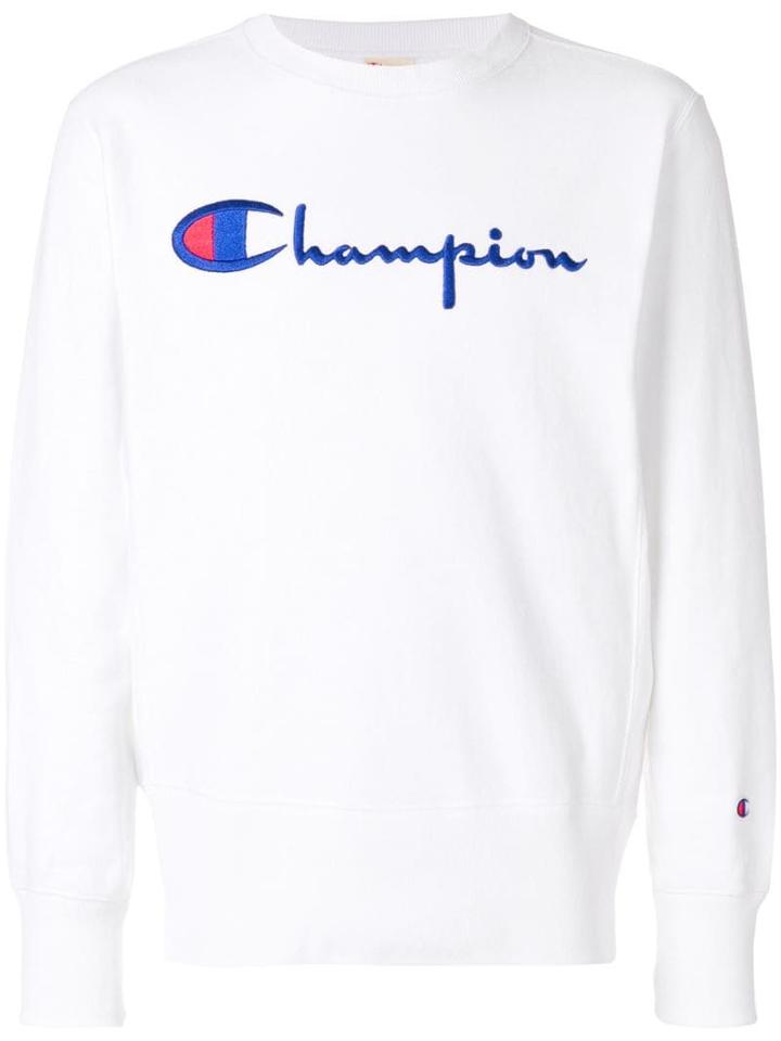 Champion Logo-embroidered Sweatshirt - White