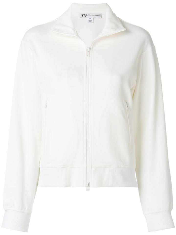Y-3 Open-back Zipped Jacket - White
