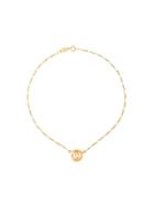 Chanel Pre-owned Mini Cut-out Cc Logo Necklace - Gold