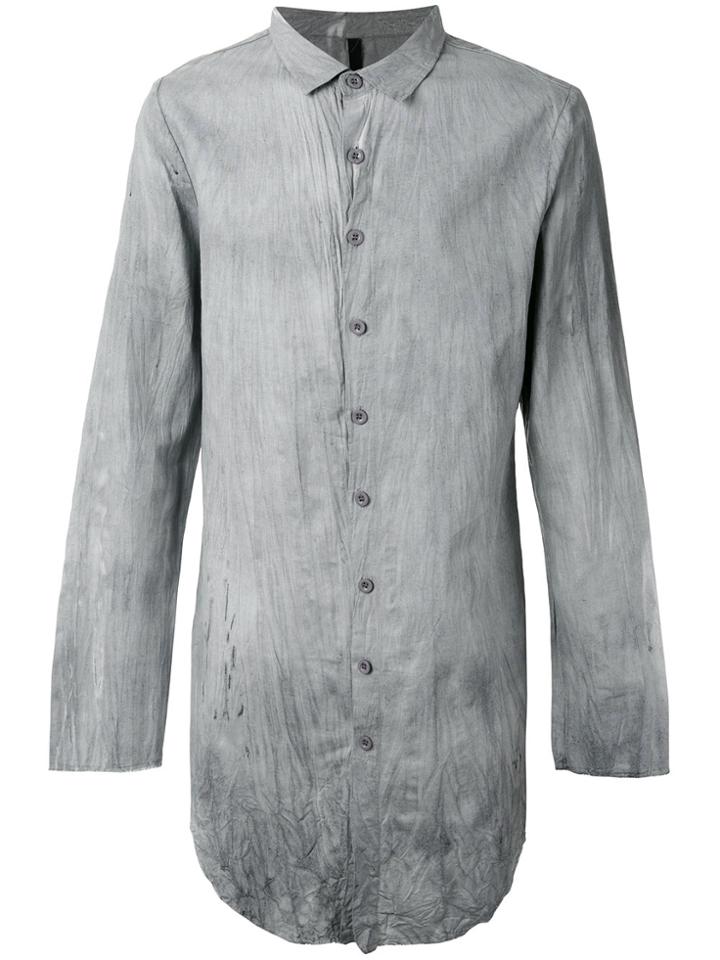 Army Of Me Crumpled Long Shirt - Grey