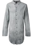 Army Of Me Crumpled Long Shirt - Grey