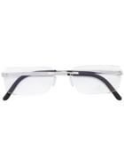 Silhouette Square Framed Glasses - Metallic