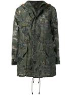 Mr & Mrs Italy Floral Camo Print Parka - Green