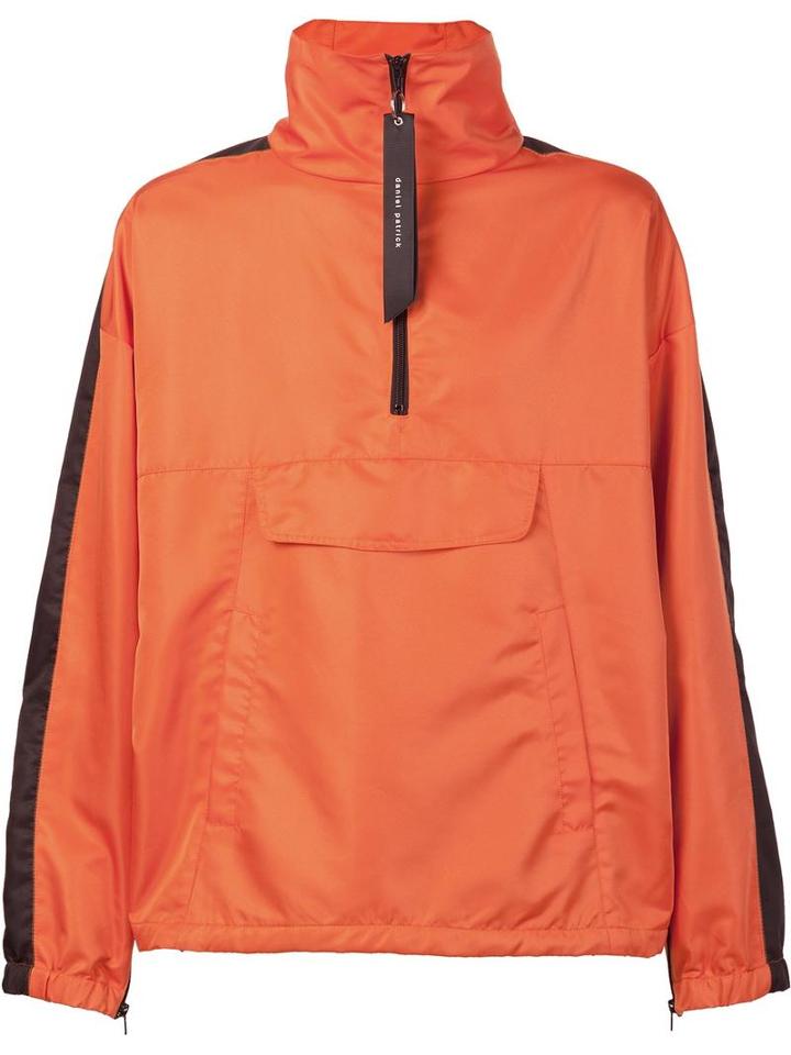 Daniel Patrick Zipped Collar Jacket, Men's, Size: Medium, Yellow/orange, Polyester