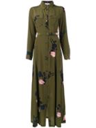 Ganni 'donaldson' Dress, Women's, Size: Medium, Green, Silk