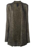 10sei0otto Metallic (grey) Cardigan, Women's, Size: 44, Viscose/wool/alpaca
