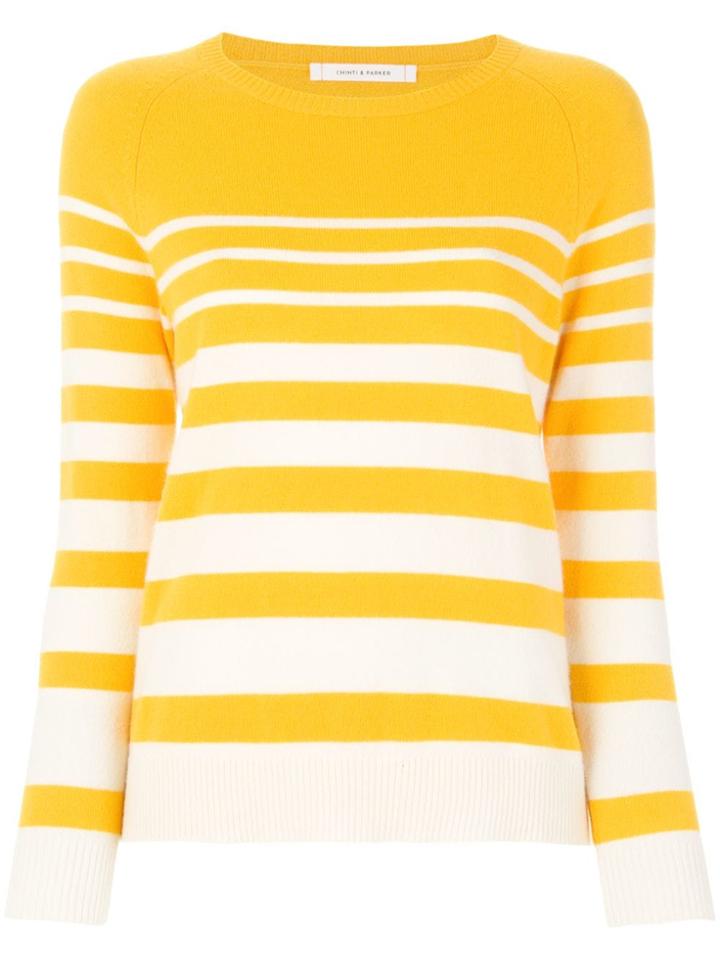 Chinti & Parker Increasing Stripe Jumper - Yellow & Orange