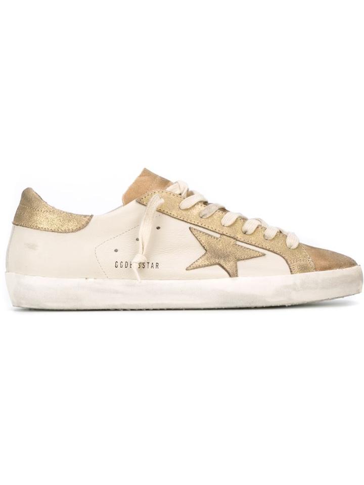Golden Goose Deluxe Brand Super Star Sneakers, Men's, Size: 44, Nude/neutrals, Leather/rubber