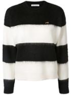 Bella Freud Striped Long-sleeve Sweater - White