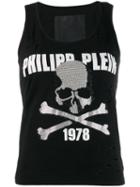 Philipp Plein Destroyed Tank Top - Black