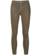 L'agence Slim Fit Cropped Trousers - Brown
