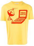 Stella Mccartney Tomorrow Print T-shirt, Men's, Size: Large, Yellow/orange, Cotton