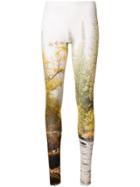 R13 Nature Print Leggings - White