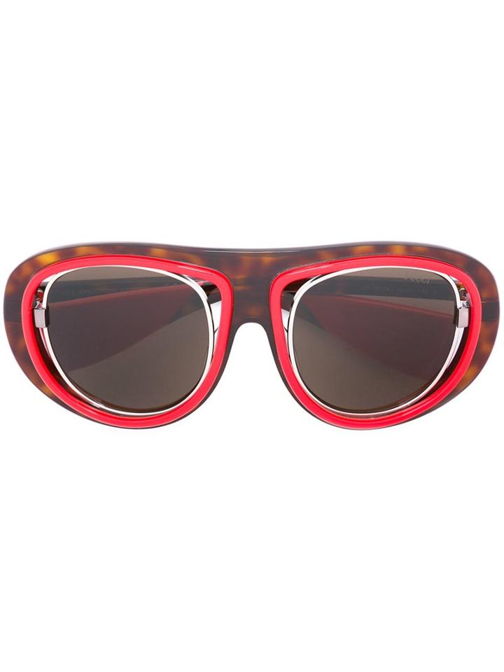 Emilio Pucci - Square Shaped Sunglasses - Women - Acetate - One Size, Black, Acetate