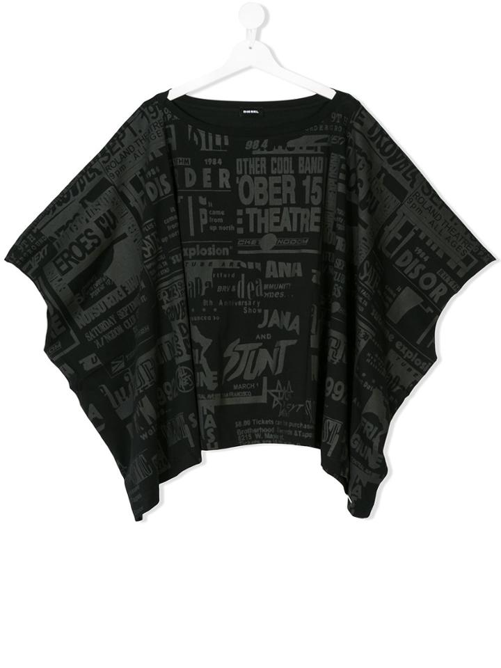 Diesel Kids Printed Tunic - Black