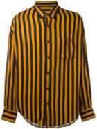 Ami Alexandre Mattiussi - Striped Shirt - Men - Viscose - 43, Black, Viscose