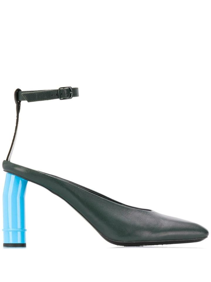 Nina Ricci Contrast Heel Pumps - Green