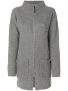Fabiana Filippi Zip Up Cardigan - Grey