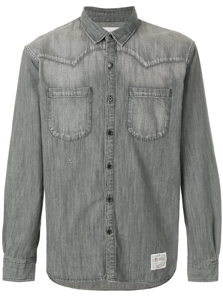 Neighborhood Curved Yoke Shirt - Grey