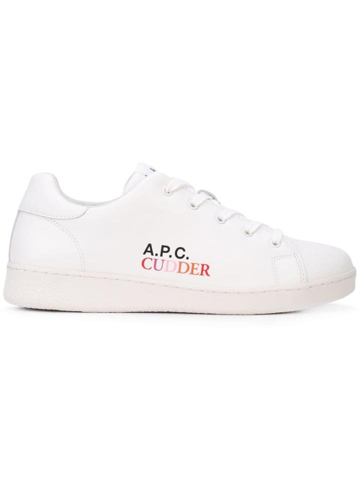 A.p.c. Side Logo Sneakers - White