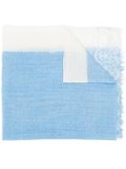 Ermanno Scervino Panelled Lace Scarf - Blue