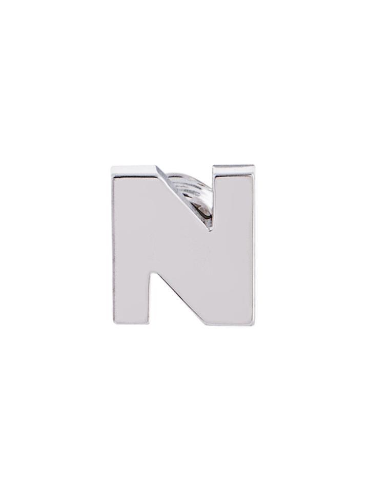 Mehem N Stud Earring - Metallic