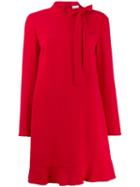 Red Valentino Ruffle Trim Dress