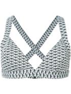 Onia - Alexandra Bikini Top - Women - Nylon/spandex/elastane - M, Blue, Nylon/spandex/elastane