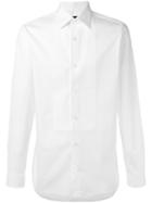 Z Zegna Ribbed Panel Shirt, Men's, Size: 40, White, Cotton