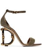 Dolce & Gabbana G Glitter Sandals - Gold