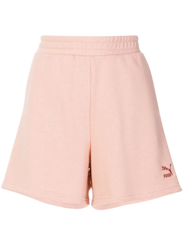 Puma Embroidered Logo Shorts - Yellow & Orange