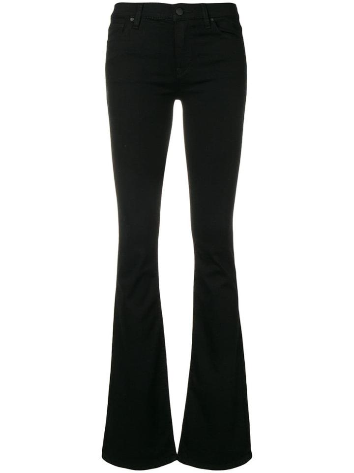 Hudson Flared Leg Trousers - Black