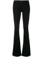 Hudson Flared Leg Trousers - Black