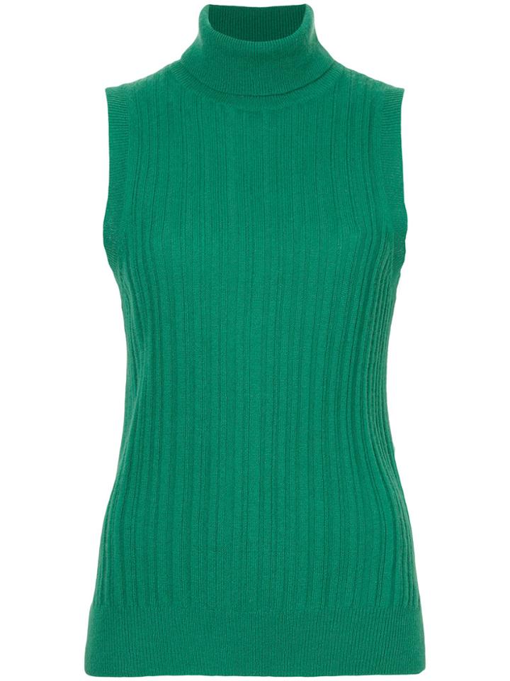 Lee Mathews Sleeveless Turtleneck - Green