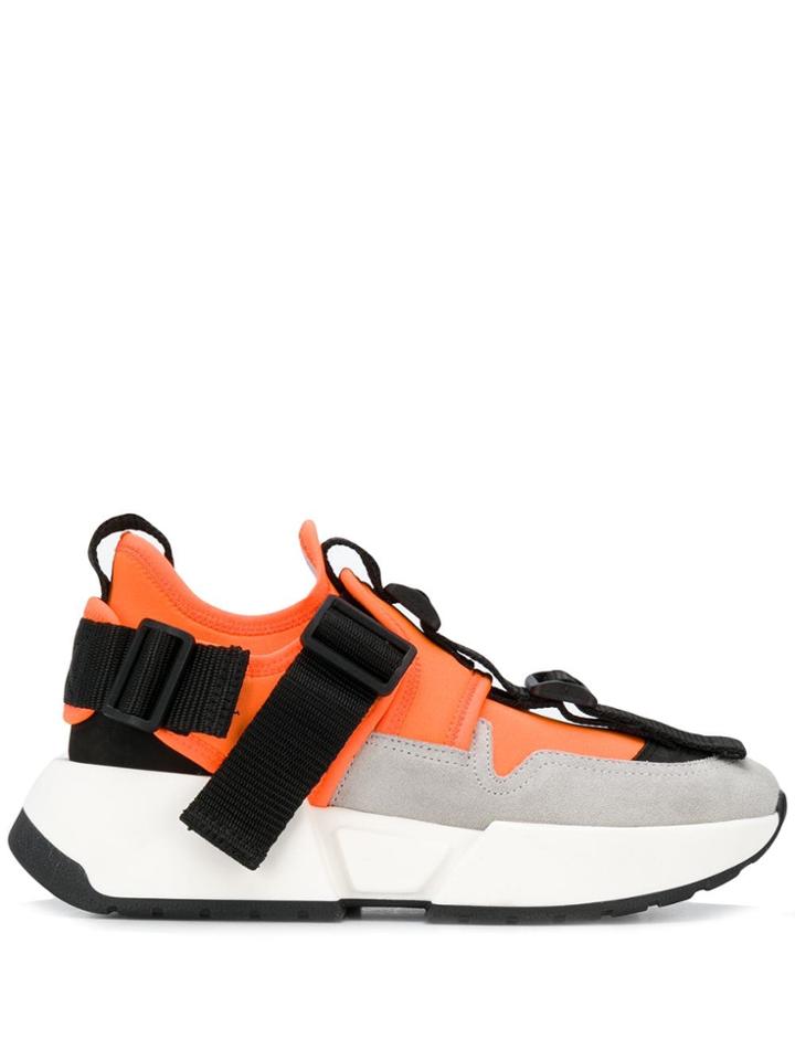 Mm6 Maison Margiela Strap Trainers - Orange