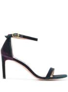 Stuart Weitzman Iridescent Ankle Strap Sandals - Blue