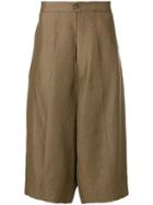Société Anonyme Cropped High-waisted Trousers - Brown